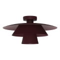 Plafonsko svetlo PLATO 1xE27/15W/230V, prečnika 32 cm, bordo