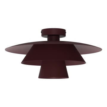 Plafonsko svetlo PLATO 1xE27/15W/230V, prečnika 32 cm, bordo
