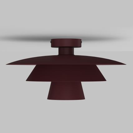 Plafonsko svetlo PLATO 1xE27/15W/230V, prečnika 32 cm, bordo