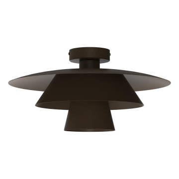 Plafonsko svetlo PLATO 1xE27/15W/230V, prečnika 32 cm, braon