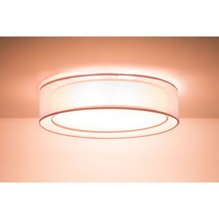 Plafonsko svetlo PURO 2xE27/40W/230V, prečnika 50 cm, ružičasto