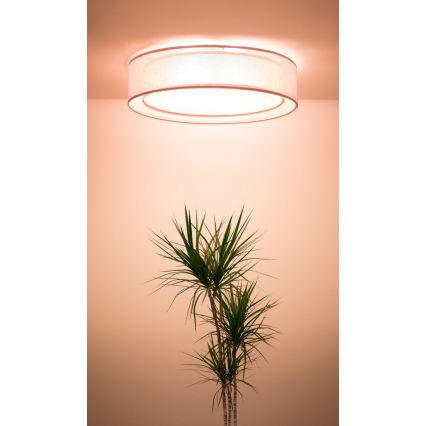 Plafonsko svetlo PURO 2xE27/40W/230V, prečnika 50 cm, ružičasto