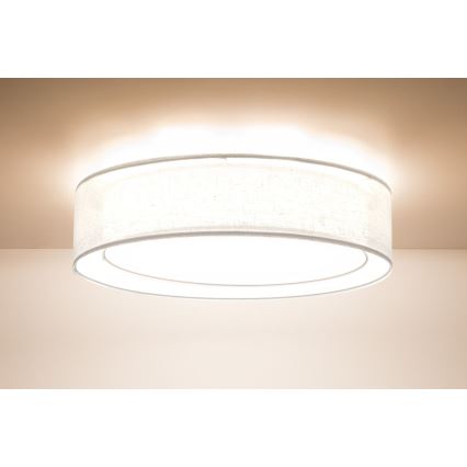Plafonsko svetlo PURO 2xE27/40W/230V prečnika 60 cm belo