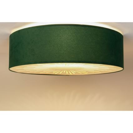 Plafonsko svetlo RAYS 2xE27/60W/230V prečnika 60 cm zeleno