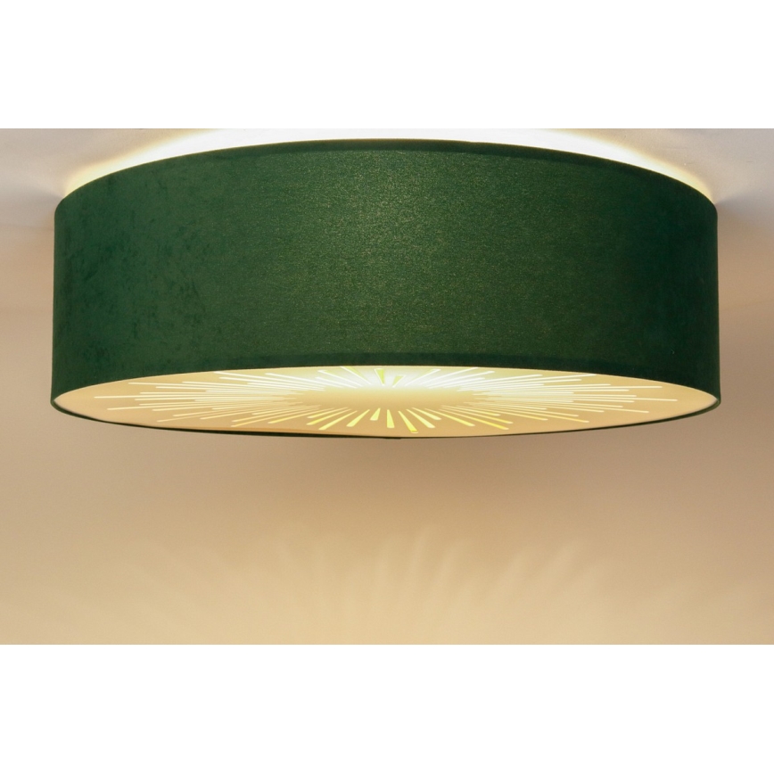 Plafonsko svetlo RAYS 2xE27/60W/230V prečnika 60 cm zeleno