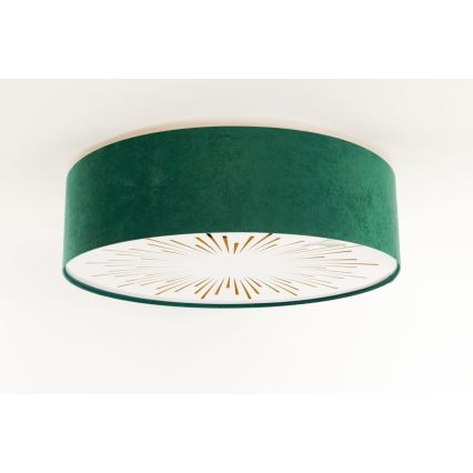 Plafonsko svetlo RAYS 2xE27/60W/230V prečnika 60 cm zeleno