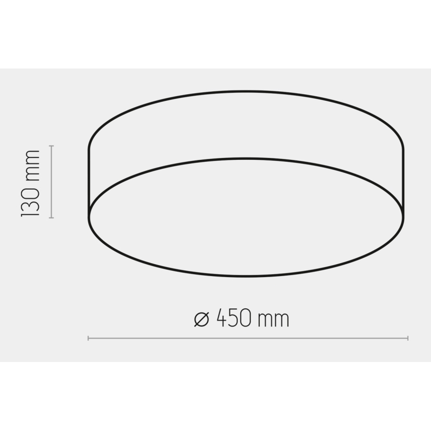 Plafonsko svetlo RONDO 4xE27/15W/230V prečnik 45 cm belo