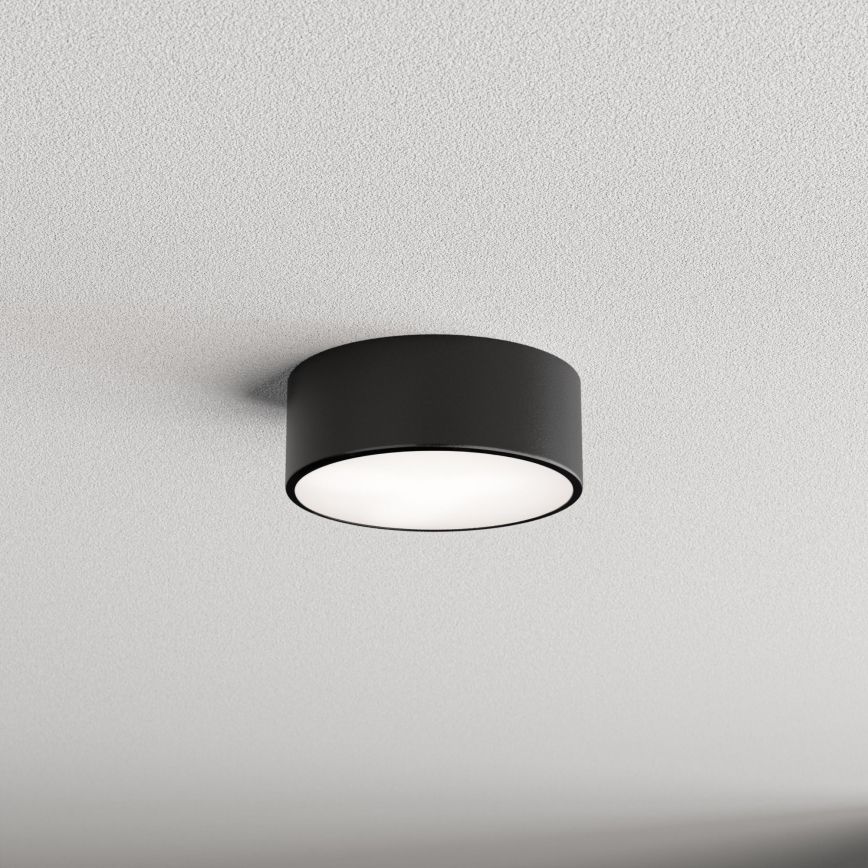 Plafonska svetiljka sa senzorom pokreta i sumraka CLEO 1xE27/40W/230V prečnika 20 cm crna