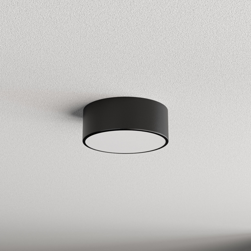 Plafonska svetiljka sa senzorom pokreta i sumraka CLEO 1xE27/40W/230V prečnika 20 cm crna