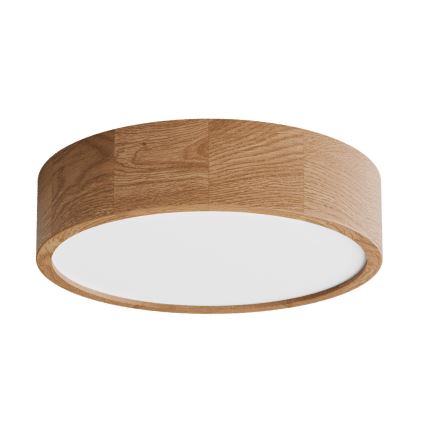 Stropna lampa sa senzorom pokreta i sumraka CLEO 3xE27/24W/230V prečnik 37,5 cm hrast