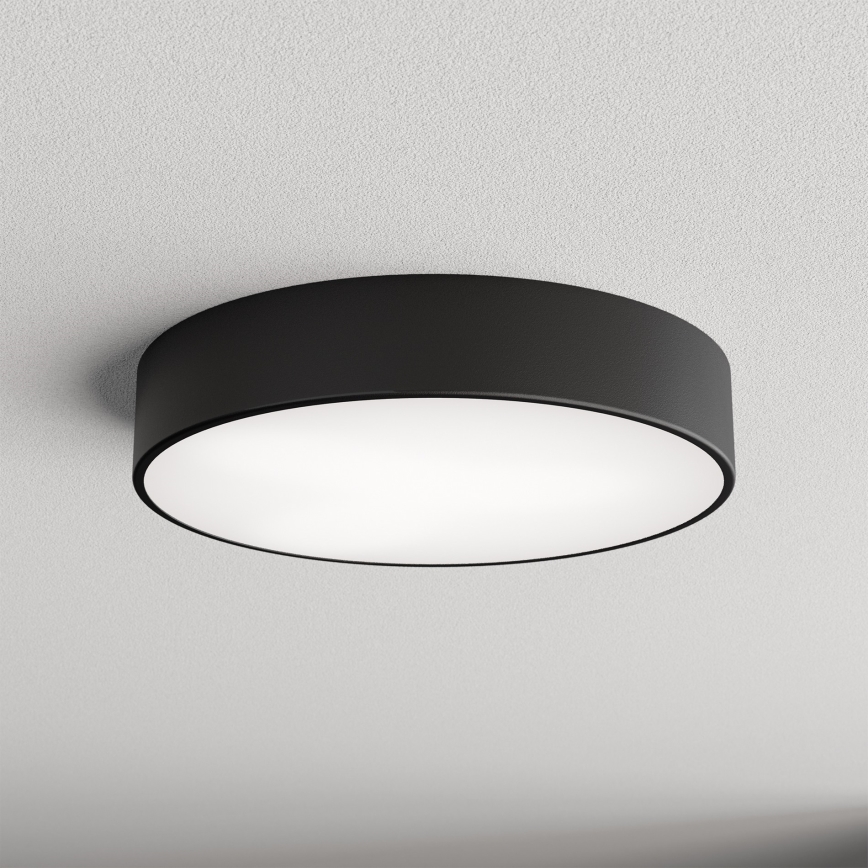 Plafonska lampa CLEO sa senzorom pokreta i sumraka 3xE27/24W/230V prečnika 40 cm, crna