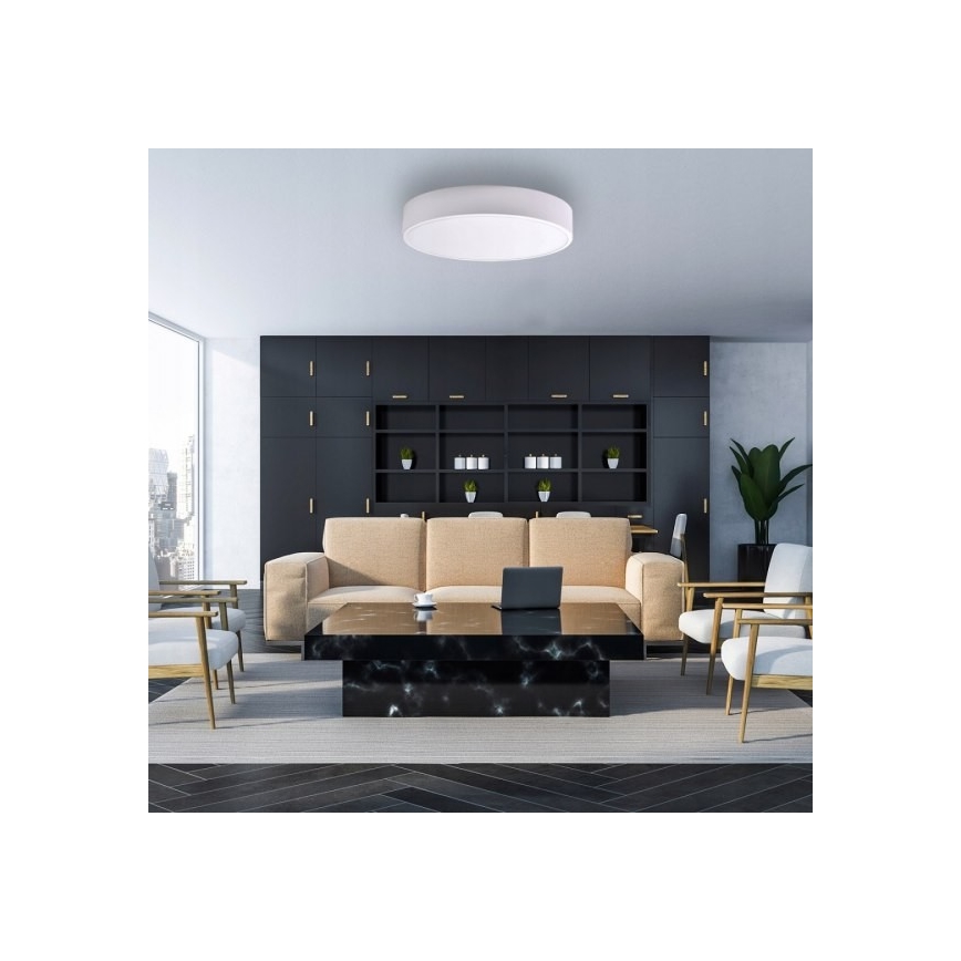 Plafonska svetiljka sa senzorom pokreta i sumraka CLEO 5xE27/24W/230V, prečnika 60 cm, bela