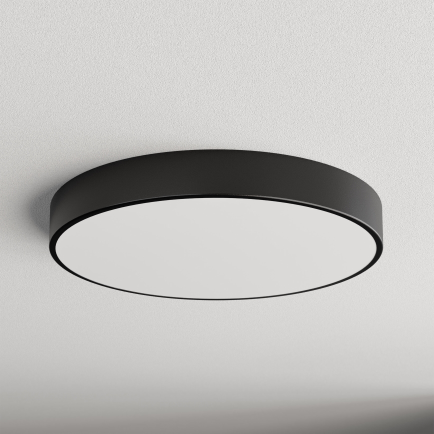 Stropno svetlo sa senzorom pokreta i sumraka CLEO 5xE27/24W/230V, prečnik 60 cm, crna