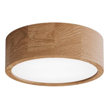 Plafonsko svetlo sa senzorom pokreta i sumraka CLEO 2xE27/24W/230V pr. 27,5 cm hrast