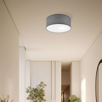 Plafonsko svetlo SIRJA 1xE27/15W/230V prečnik 35 cm sivo
