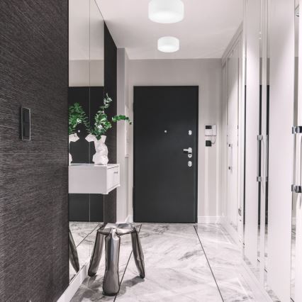 Plafonsko svetlo SIRJA 1xE27/60W/230V prečnik 35 cm belo