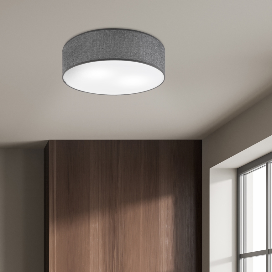 Plafonsko svetlo SIRJA 2xE27/15W/230V prečnik 45 cm sivo