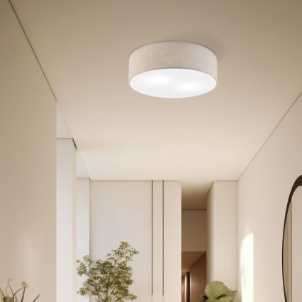 Plafonsko svetlo SIRJA 2xE27/15W/230V prečnika 45 cm bež