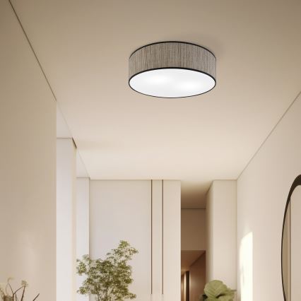 Plafonsko svetlo SIRJA 2xE27/15W/230V prečnika 45 cm braon