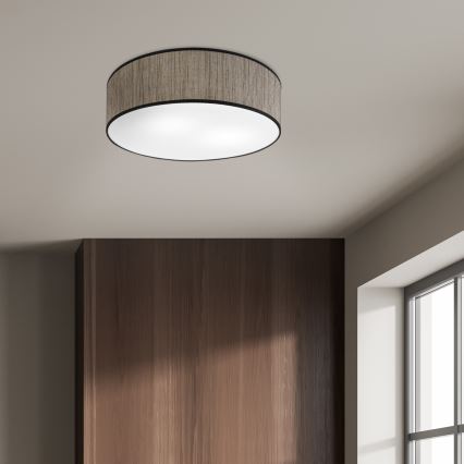 Plafonsko svetlo SIRJA 2xE27/15W/230V prečnika 45 cm braon