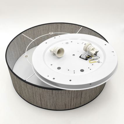 Plafonsko svetlo SIRJA 2xE27/15W/230V prečnika 45 cm braon