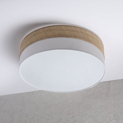 Plafonsko svetlo SIRJA BOHO 2xE27/15W/230V prečnik 45 cm bež/bela