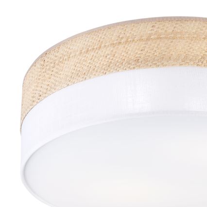 Plafonsko svetlo SIRJA BOHO 2xE27/15W/230V prečnik 45 cm bež/bela