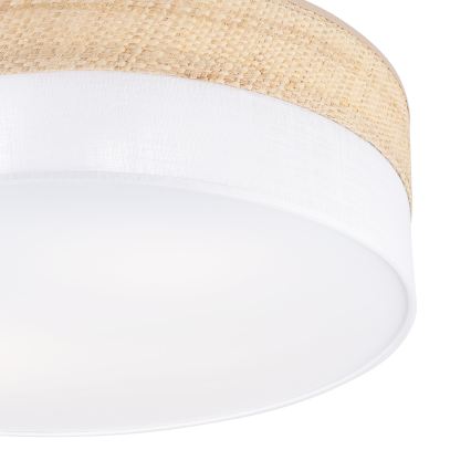 Plafonsko svetlo SIRJA BOHO 2xE27/15W/230V prečnik 45 cm bež/bela
