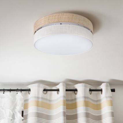 Plafonsko svetlo SIRJA BOHO 2xE27/15W/230V prečnik 45 cm bež/krem