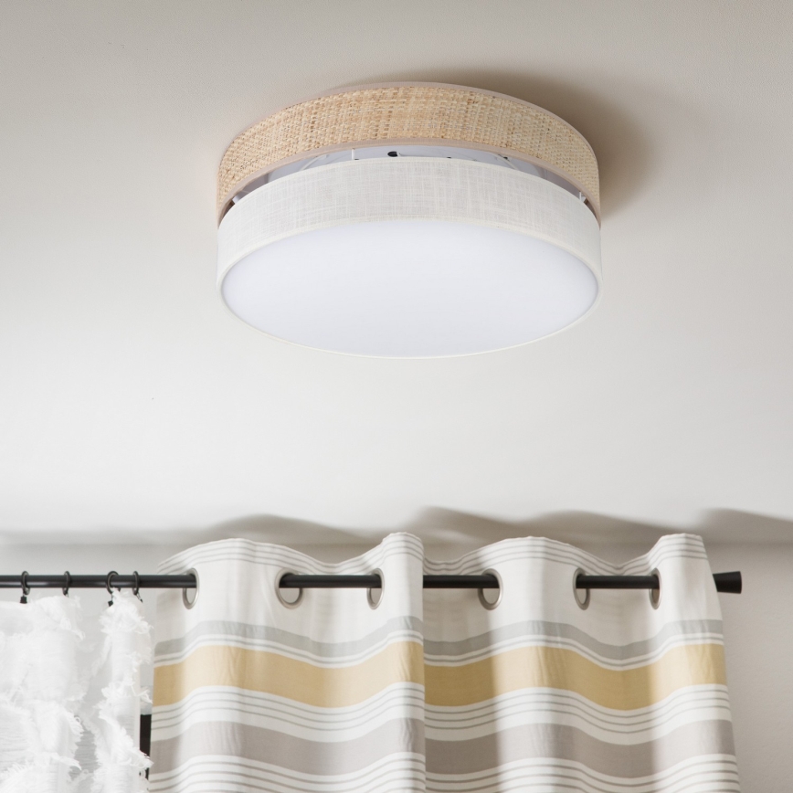 Plafonsko svetlo SIRJA BOHO 2xE27/15W/230V prečnik 45 cm bež/krem