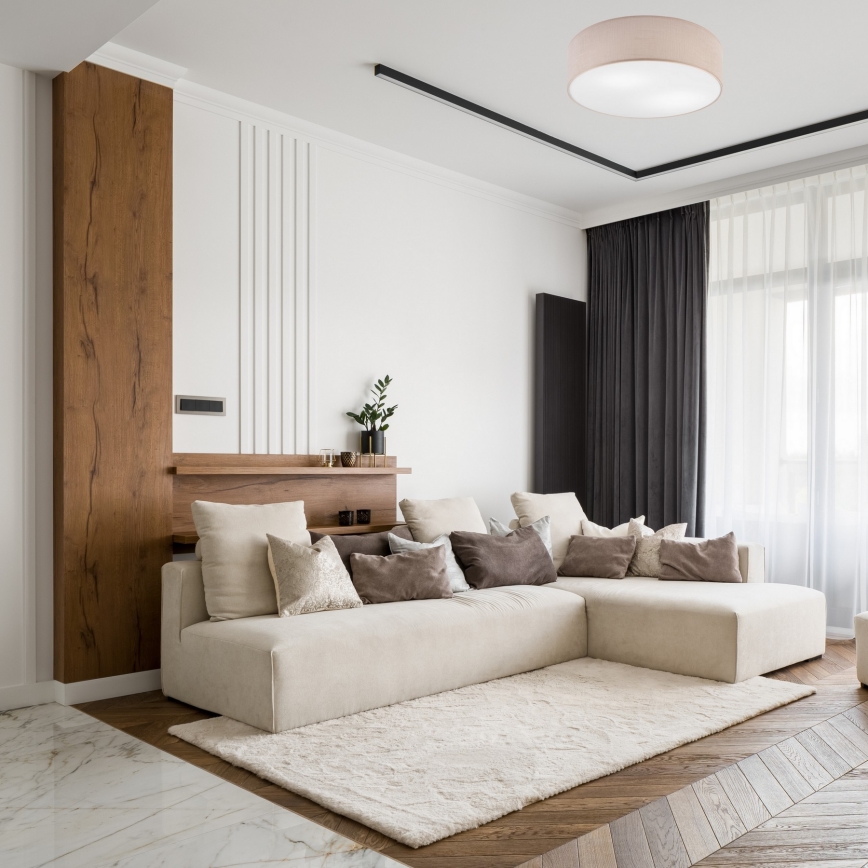 Plafonsko svetlo SIRJA DOUBLE 4xE27/15W/230V, prečnik 45 cm, bež