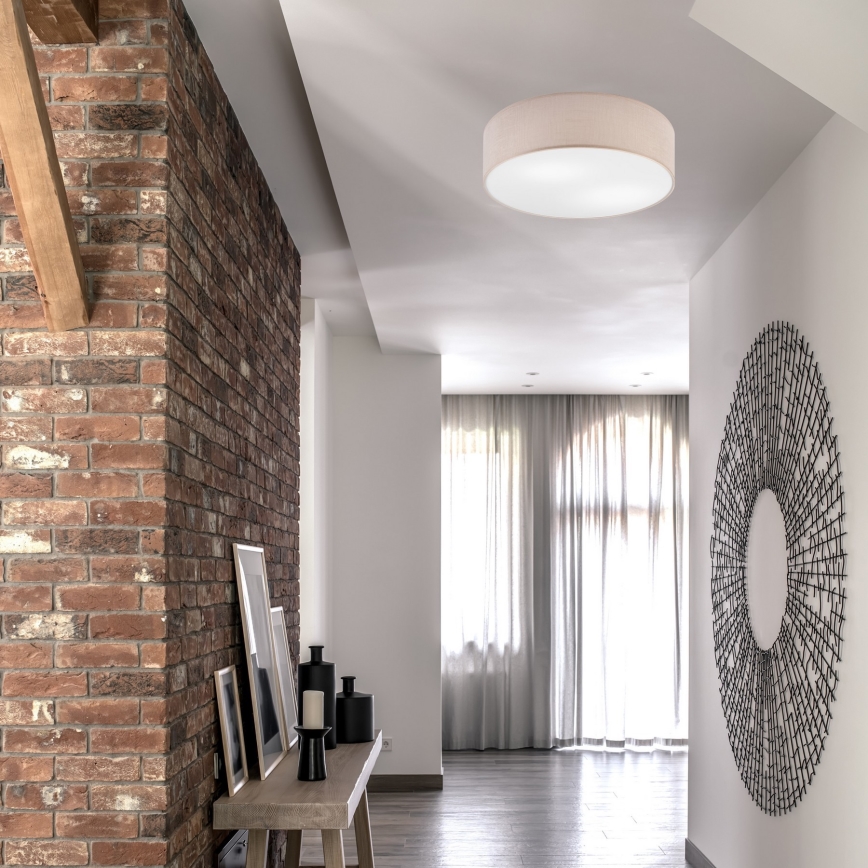 Plafonsko svetlo SIRJA DOUBLE 4xE27/15W/230V, prečnik 45 cm, bež