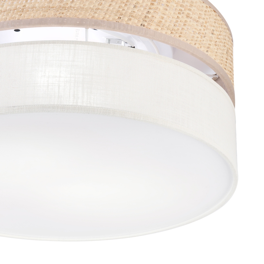 Plafonsko svetlo SIRJA DOUBLE BOHO 2xE14/15W/230V prečnik 35 cm bež/krem