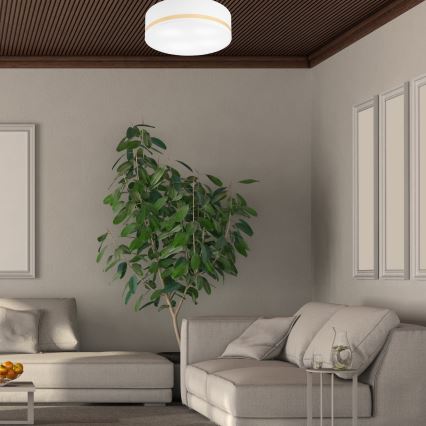 Plafonsko svetlo SIRJA STRIPE 4xE27/15W/230V prečnik 45 cm belo