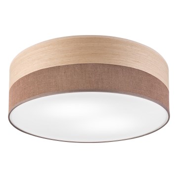 Plafonsko svetlo SIRJA WOOD 2xE27/15W/230V Ø 45 cm braon/hrast