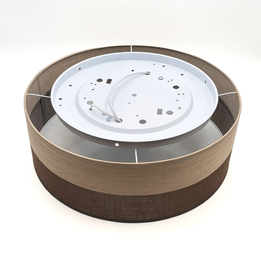 Plafonsko svetlo SIRJA WOOD 2xE27/15W/230V Ø 45 cm braon/hrast