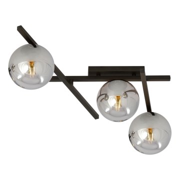 Plafonsko svetlo SMART 3xE14/10W/230V crno/sivo