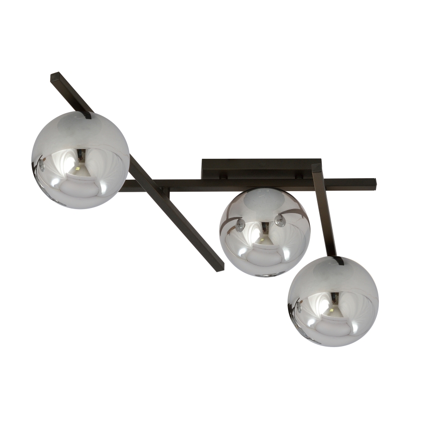 Plafonsko svetlo SMART 3xE14/10W/230V crno/sivo
