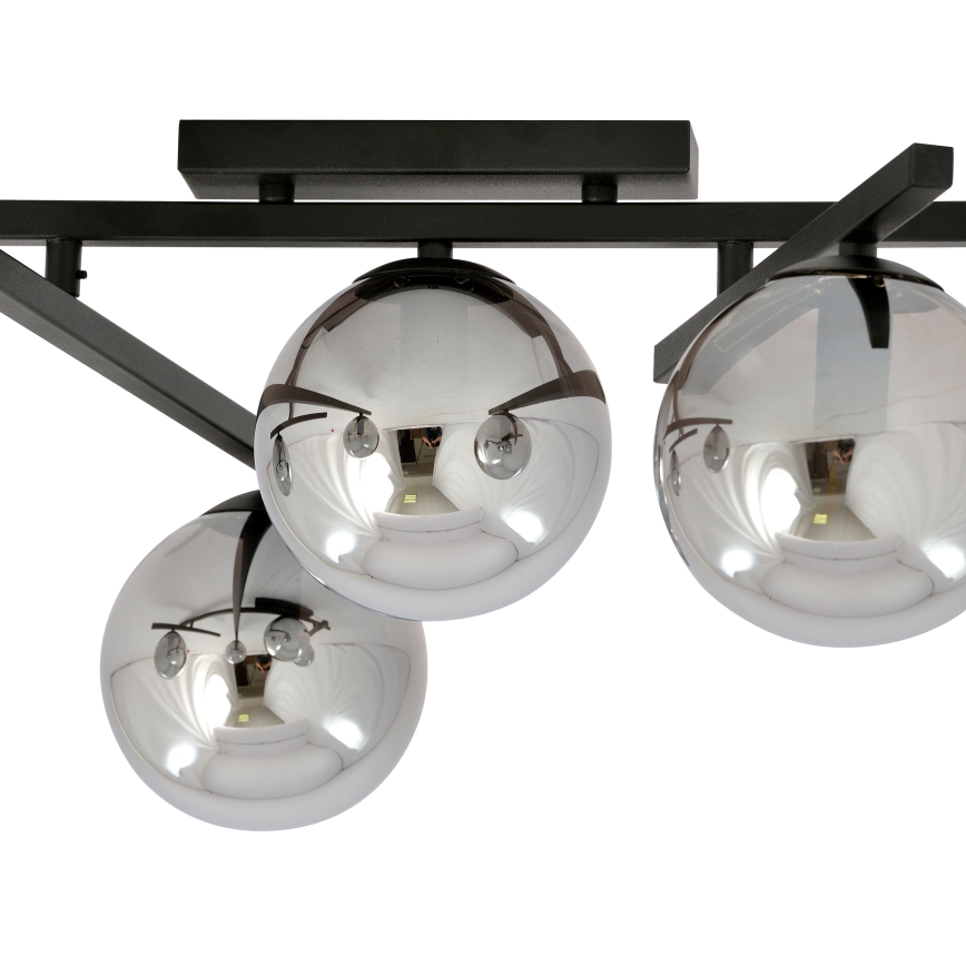 Plafonsko svetlo SMART 4xE14/10W/230V crna/siva