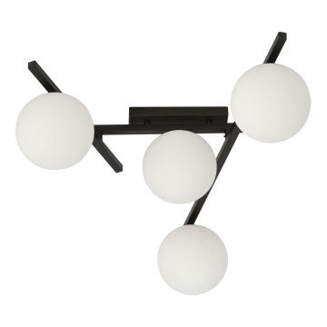 Plafonsko svetlo SMART 4xE14/10W/230V crno/belo