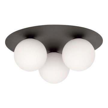 Plafonsko svetlo SOLAR 3xE14/10W/230V crna/bela
