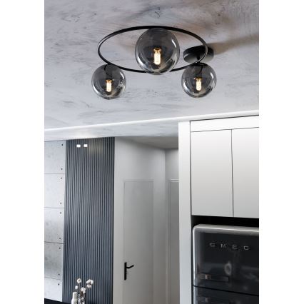 Plafonsko svetlo SOPRA 3xE14/10W/230V crno