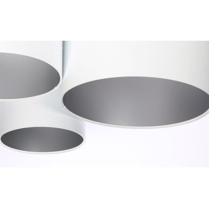 Plafonsko svetlo SPACE 3xE27/60W/230V bela/srebrna