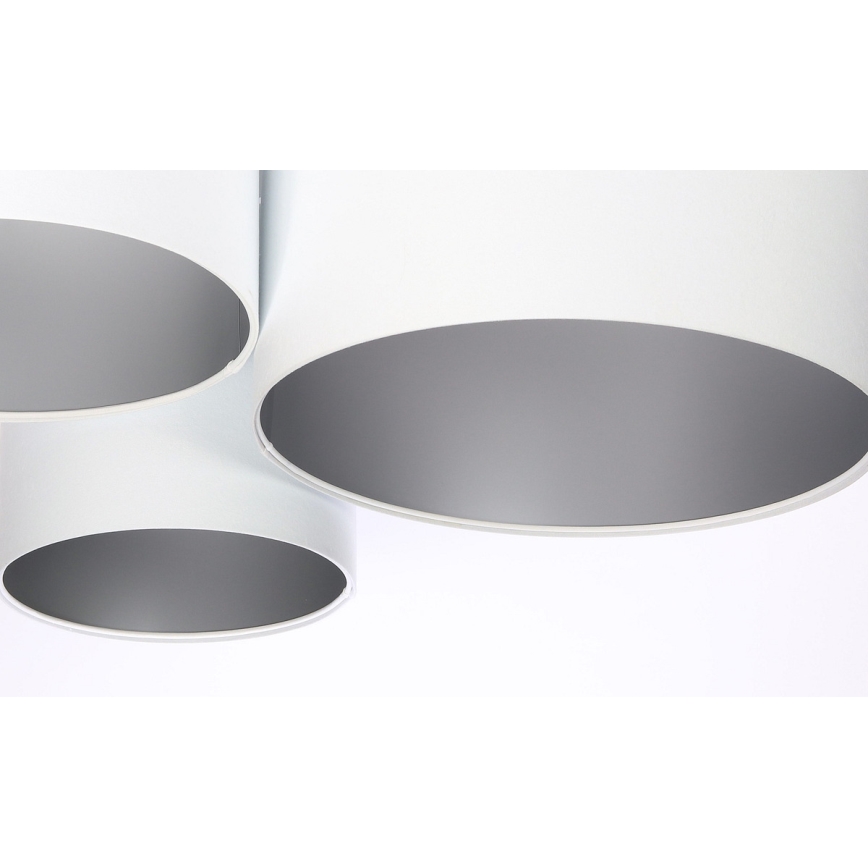 Plafonsko svetlo SPACE 3xE27/60W/230V bela/srebrna