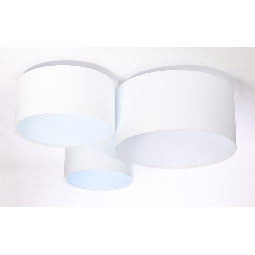Plafonsko svetlo SPACE 3xE27/60W/230V belo