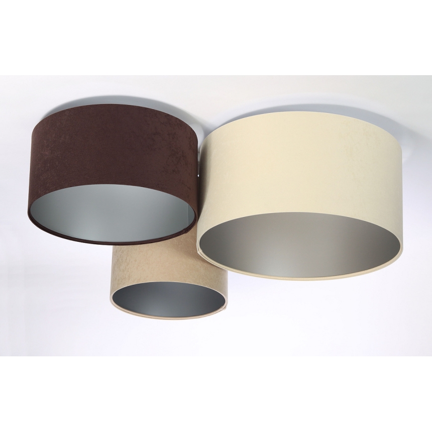 Plafonsko svetlo SPACE 3xE27/60W/230V krem/braon/bež