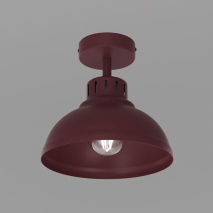 Plafonsko svetlo SVEN 1xE27/15W/230V prečnik 21 cm bordo