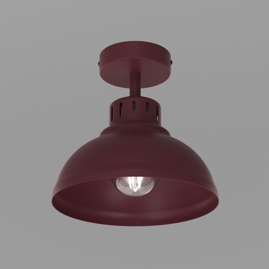 Plafonsko svetlo SVEN 1xE27/15W/230V prečnik 21 cm bordo