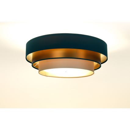 Plafonsko svetlo TRINITI 2xE27/60W/230V zeleno/bakarno/braon