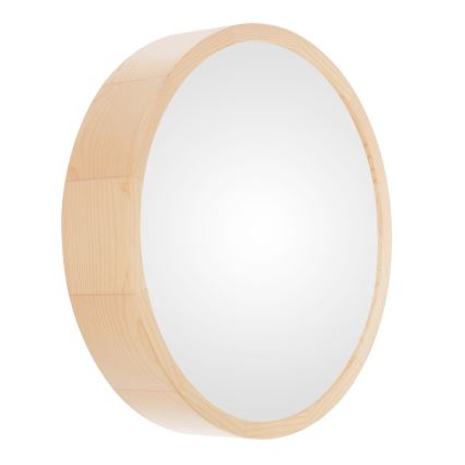 Plafonsko svetlo za kupatilo CLEO 2xE27/24W/230V IP54, prečnik 27,5 cm, borovina